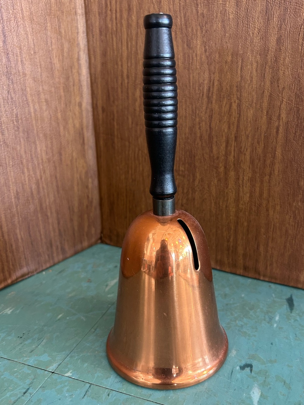 Vintage copper bell coin bank coppercraft copper guild